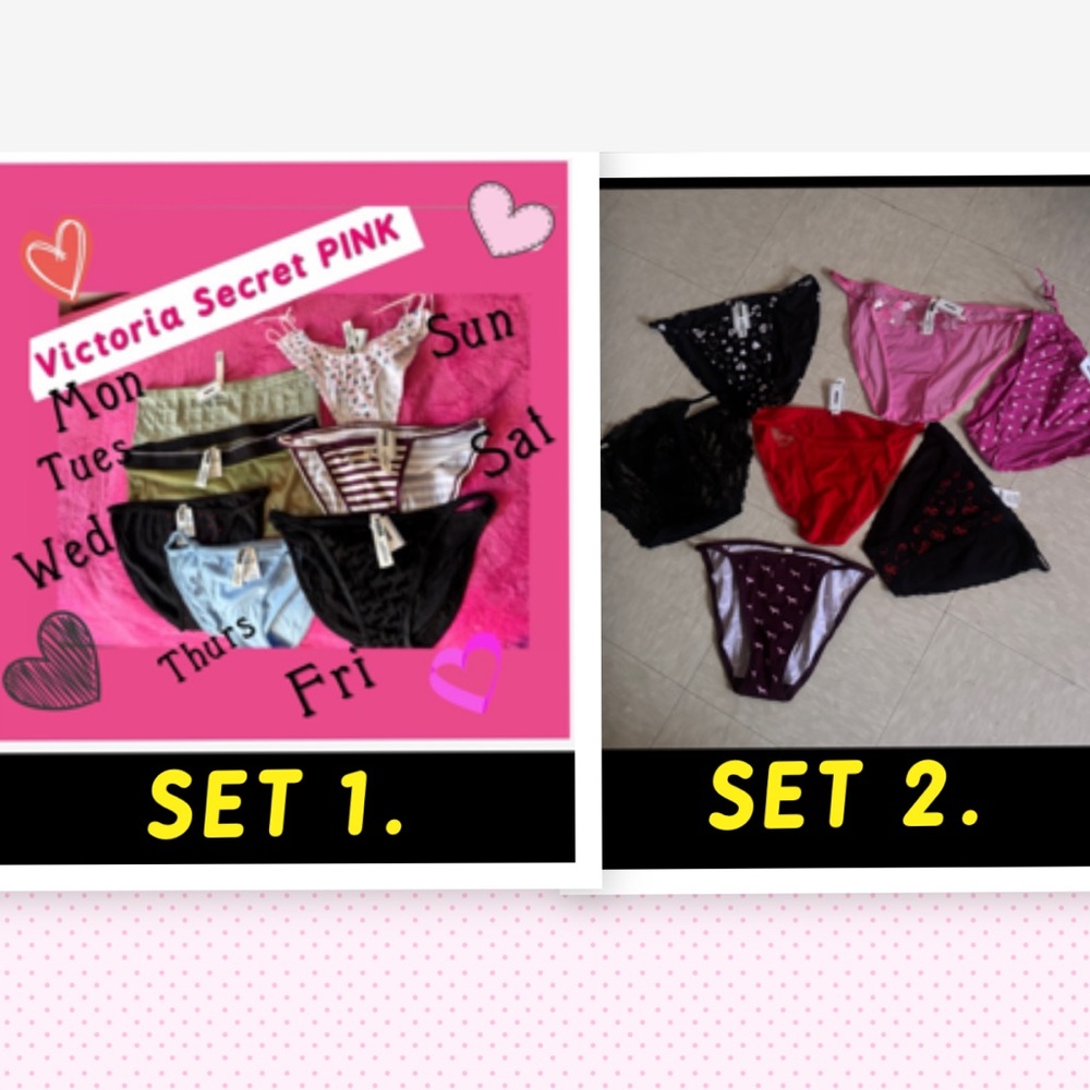 PINK VS SIZE Set 1 Available M & 1L An Over $100Value All Brand New w Tags